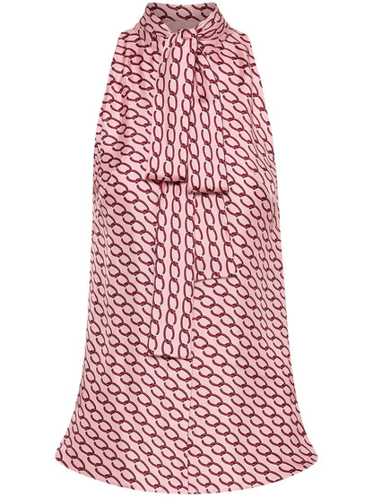 Small Oscar Chain-Link Sleeveless Blouse