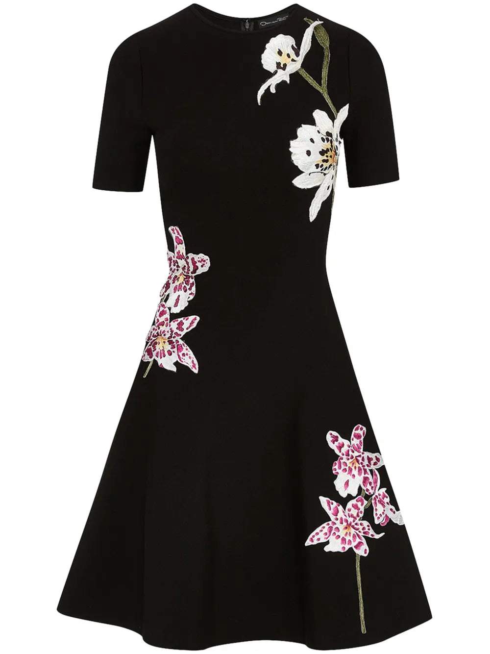 Orchid Threadwork-Jacquard Midi Dress