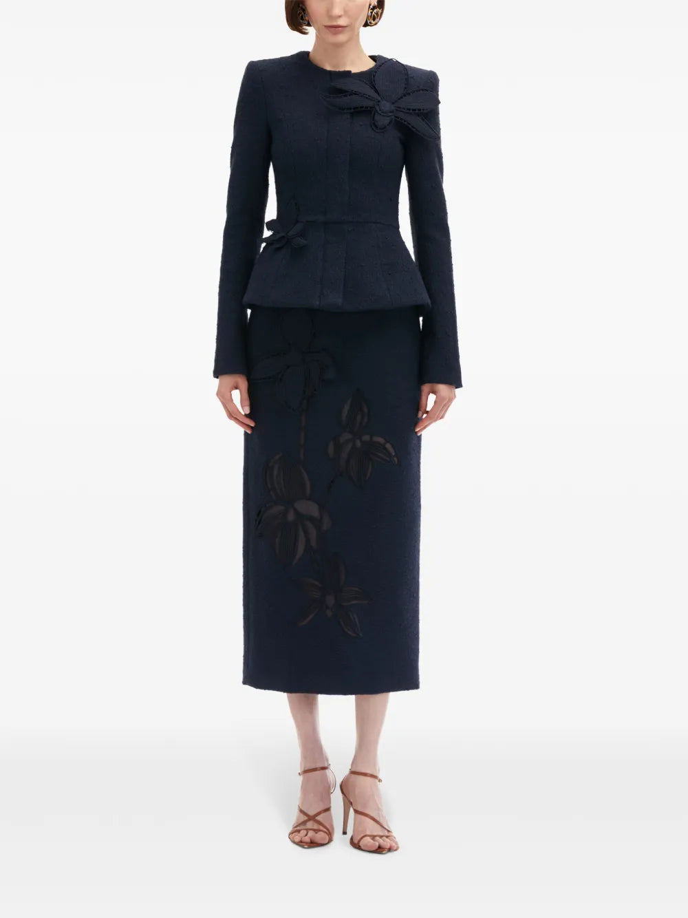 Orchid Embroidered Tweed Jacket