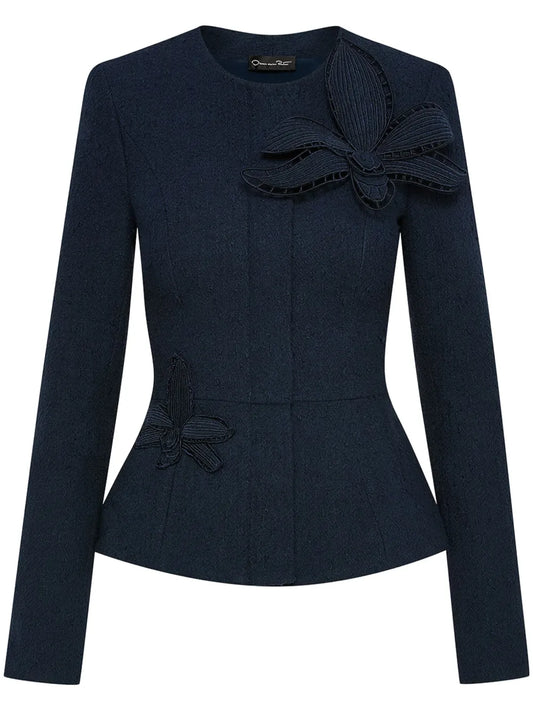 Orchid Embroidered Tweed Jacket