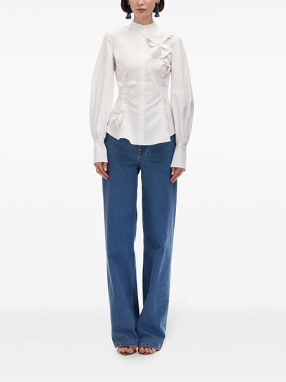 Orchid Cotton Twill Blouse
