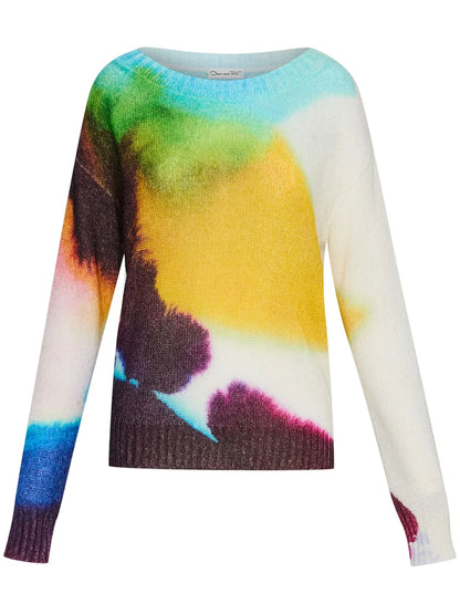 Abstract Watercolor Sweater