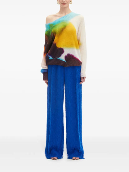 Abstract Watercolor Sweater