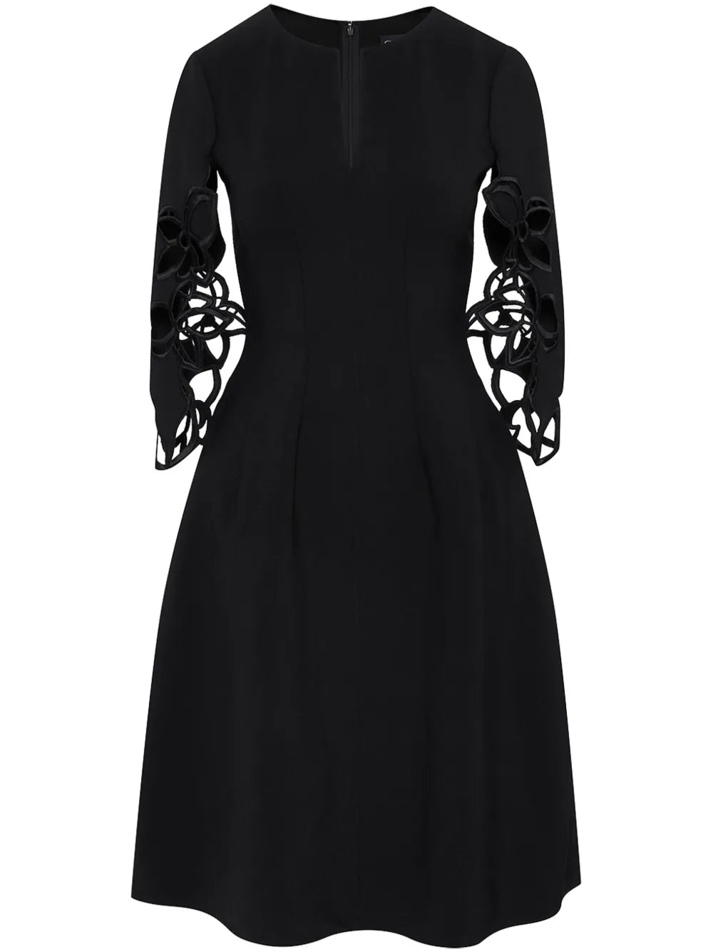 Orchid Sleeve Split-Neck Dress
