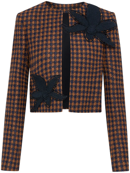 Orchid Embroidered Tweed Jacket