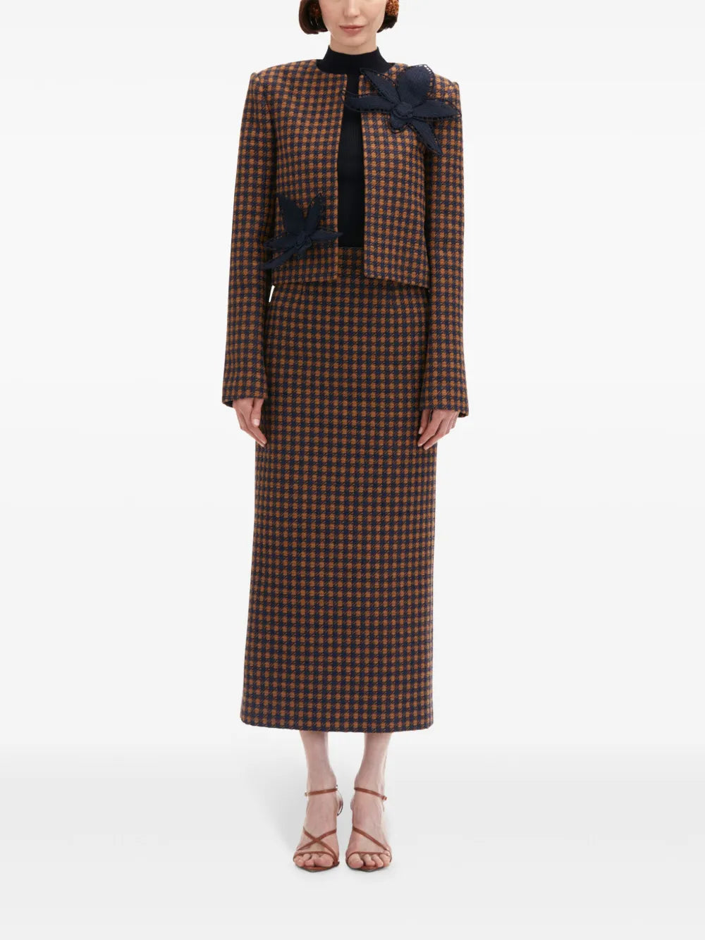 Orchid Embroidered Tweed Jacket