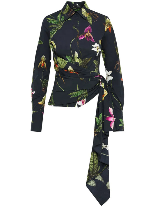 Orchid Cotton Poplin Blouse