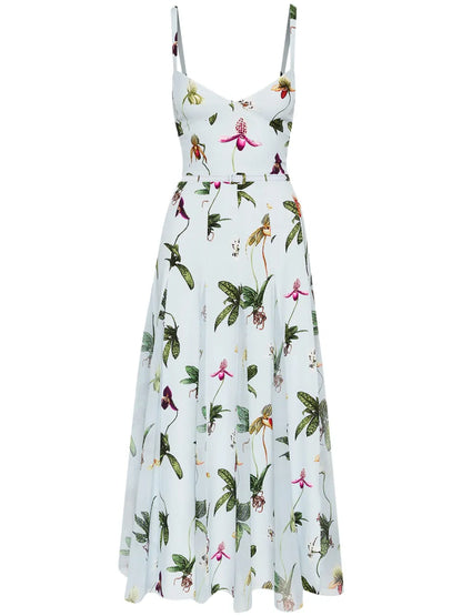 Orchid Cady-Inset Maxi Dress