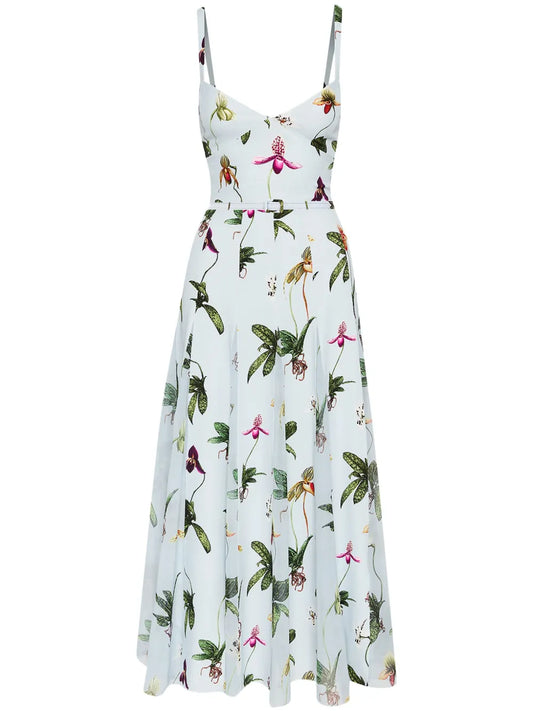 Orchid Cady-Inset Maxi Dress