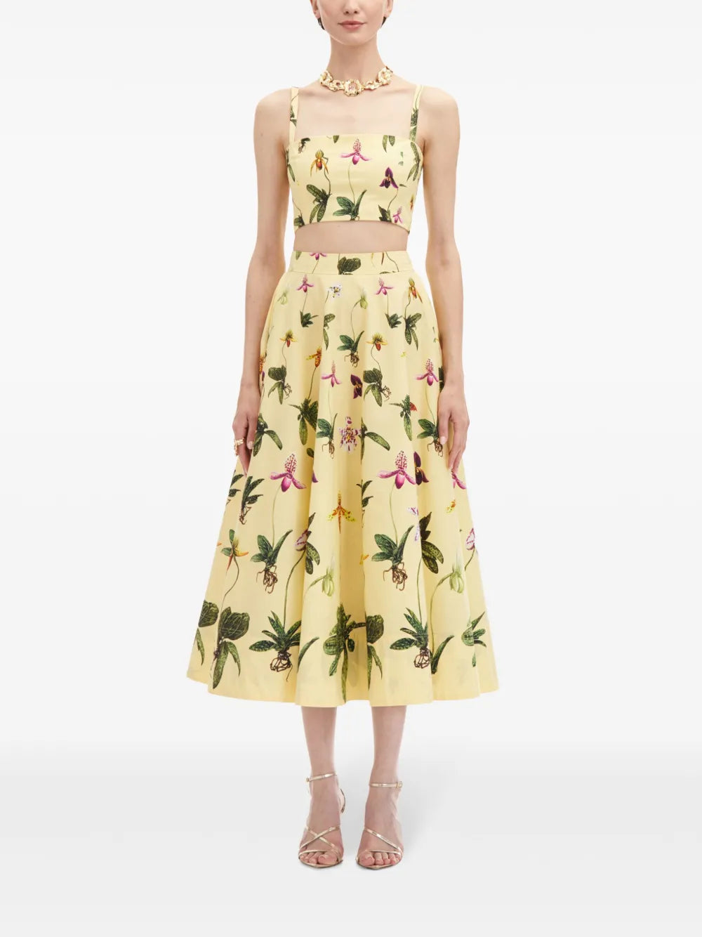 Orchid Cotton Poplin Skirt