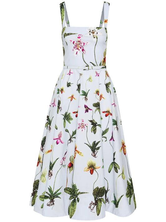 Orchid Poplin Tank Dress