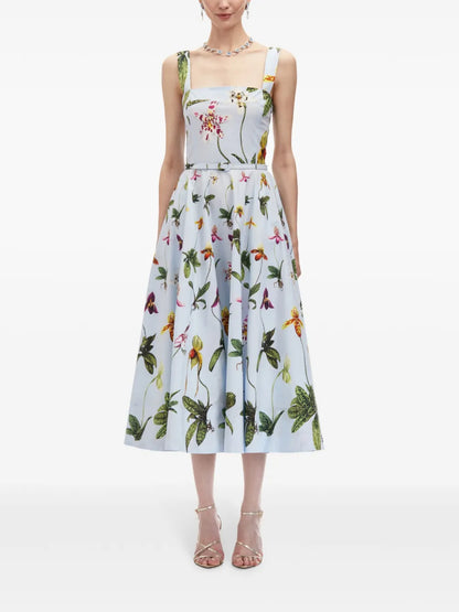 Orchid Poplin Tank Dress