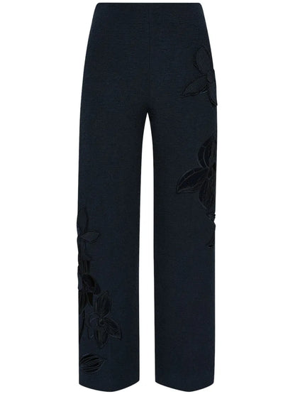 Orchid Embroidered Tweed Trousers