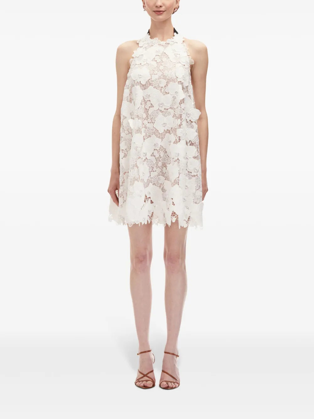Orchid Embroidered Guipure Dress