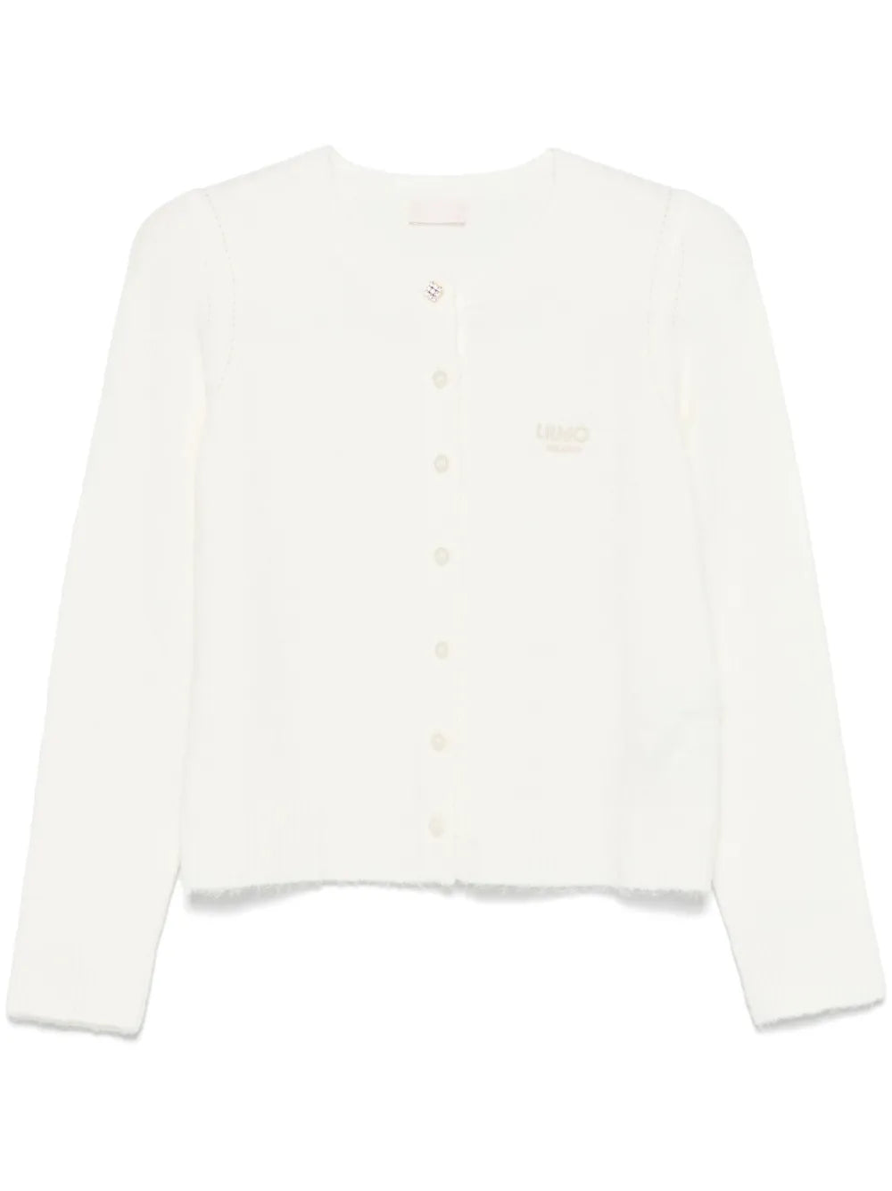 Logo-Embroidered Cardigan