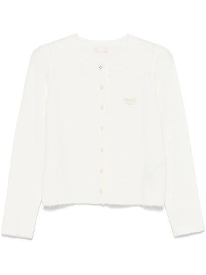 Logo-Embroidered Cardigan