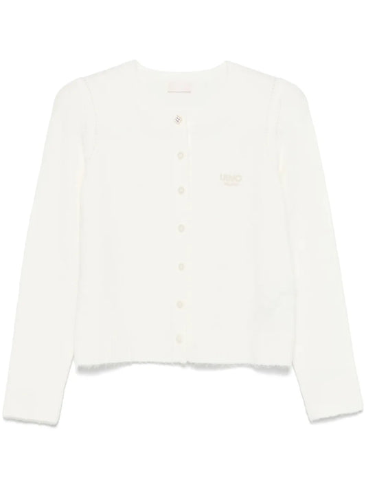 Logo-Embroidered Cardigan