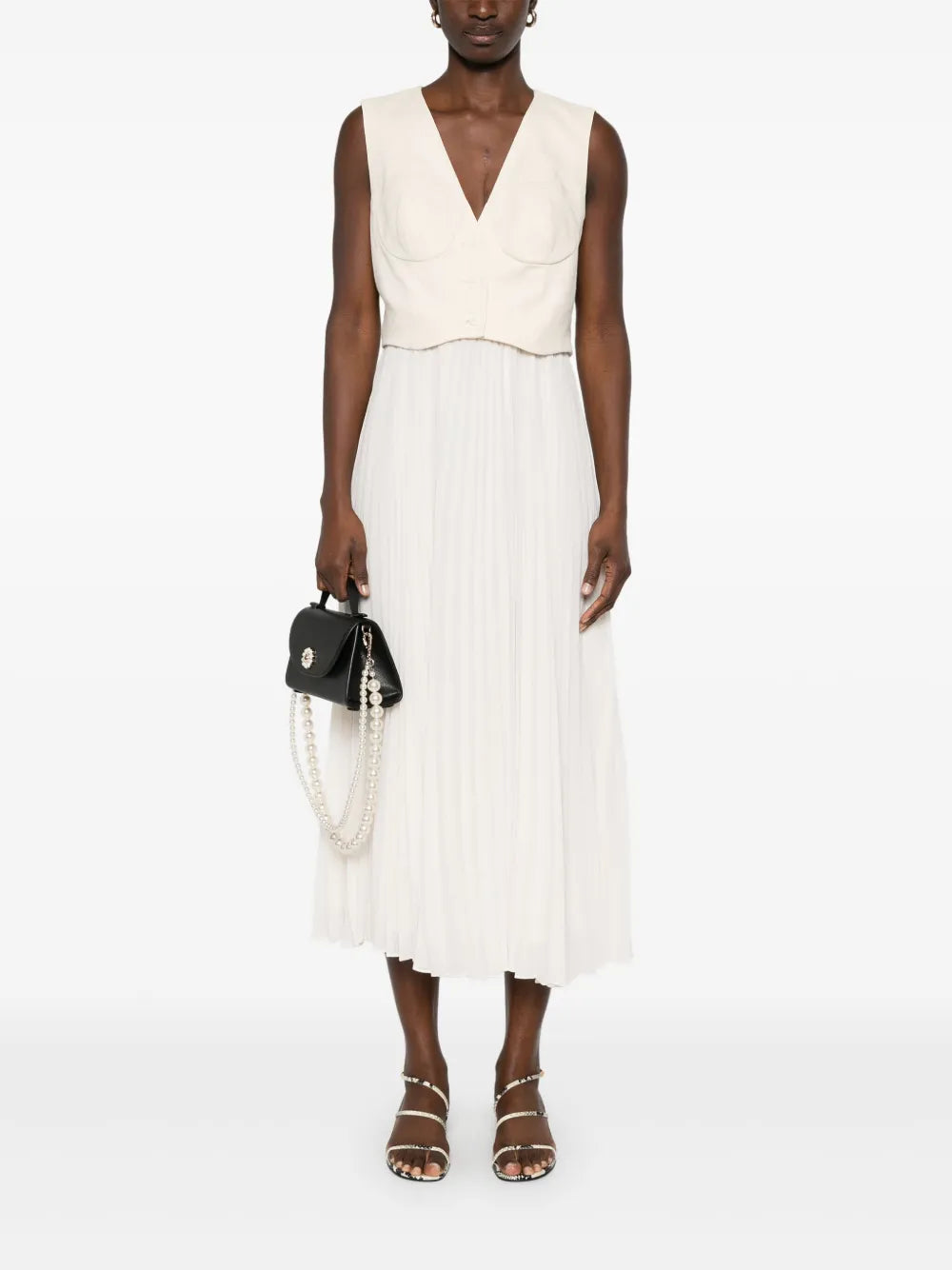 Pleated Midi Dress