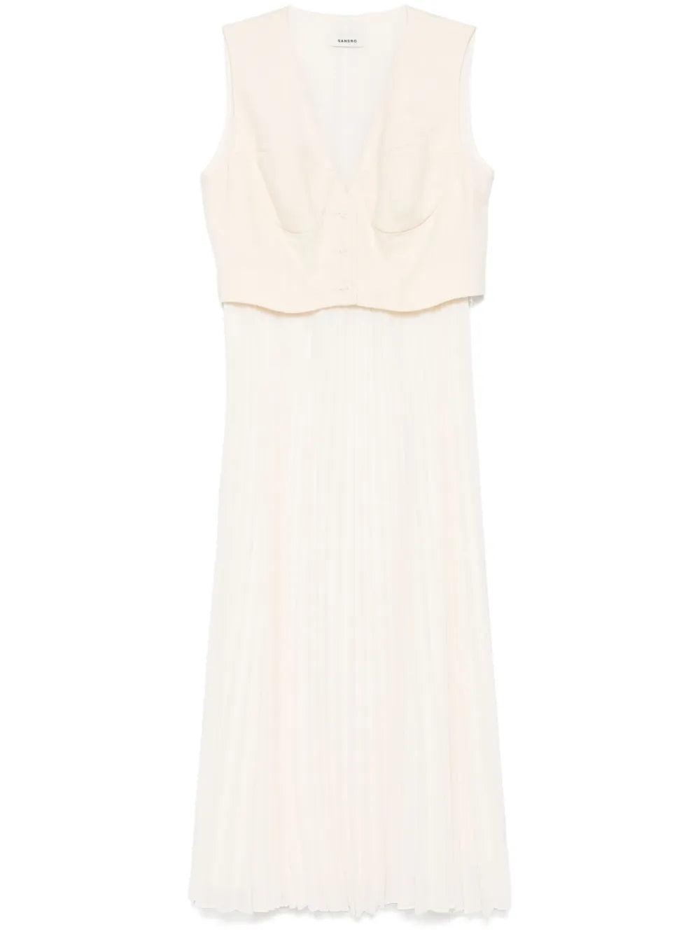 Pleated Midi Dress