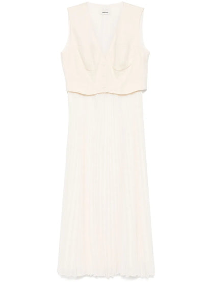 Pleated Midi Dress