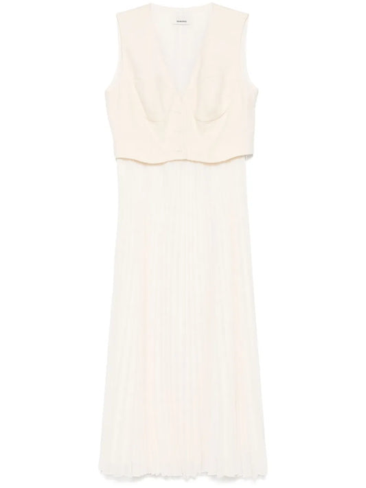Pleated Midi Dress