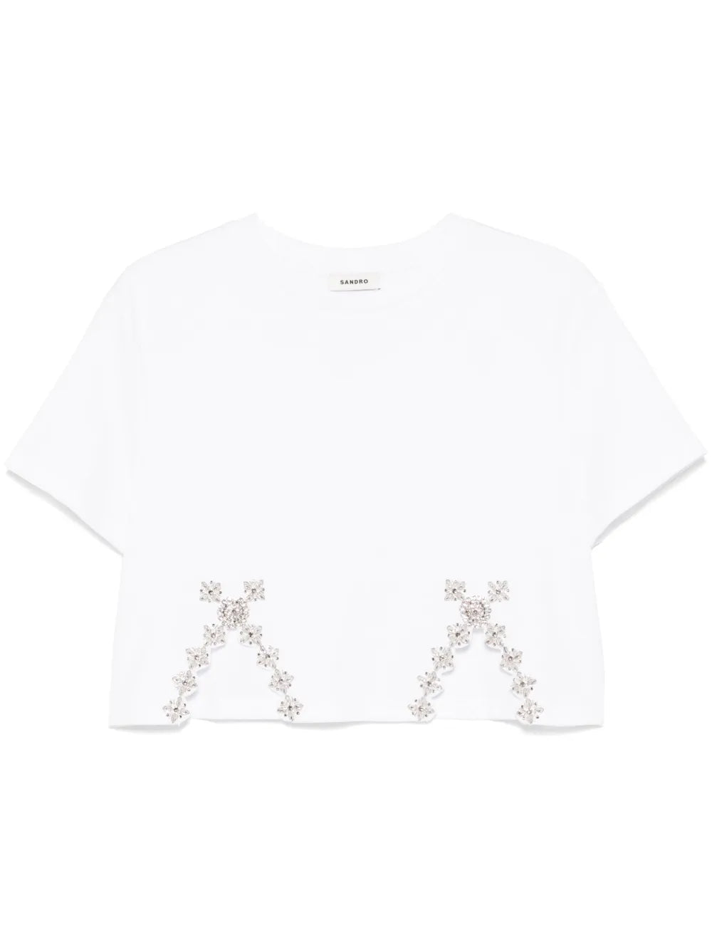 Rhinestone-Embellished T-Shirt