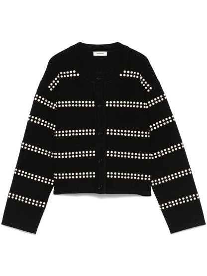 Stud-Embellished Cardigan