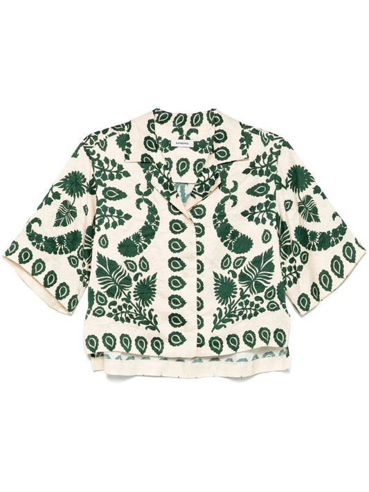 Floral-Print Shirt