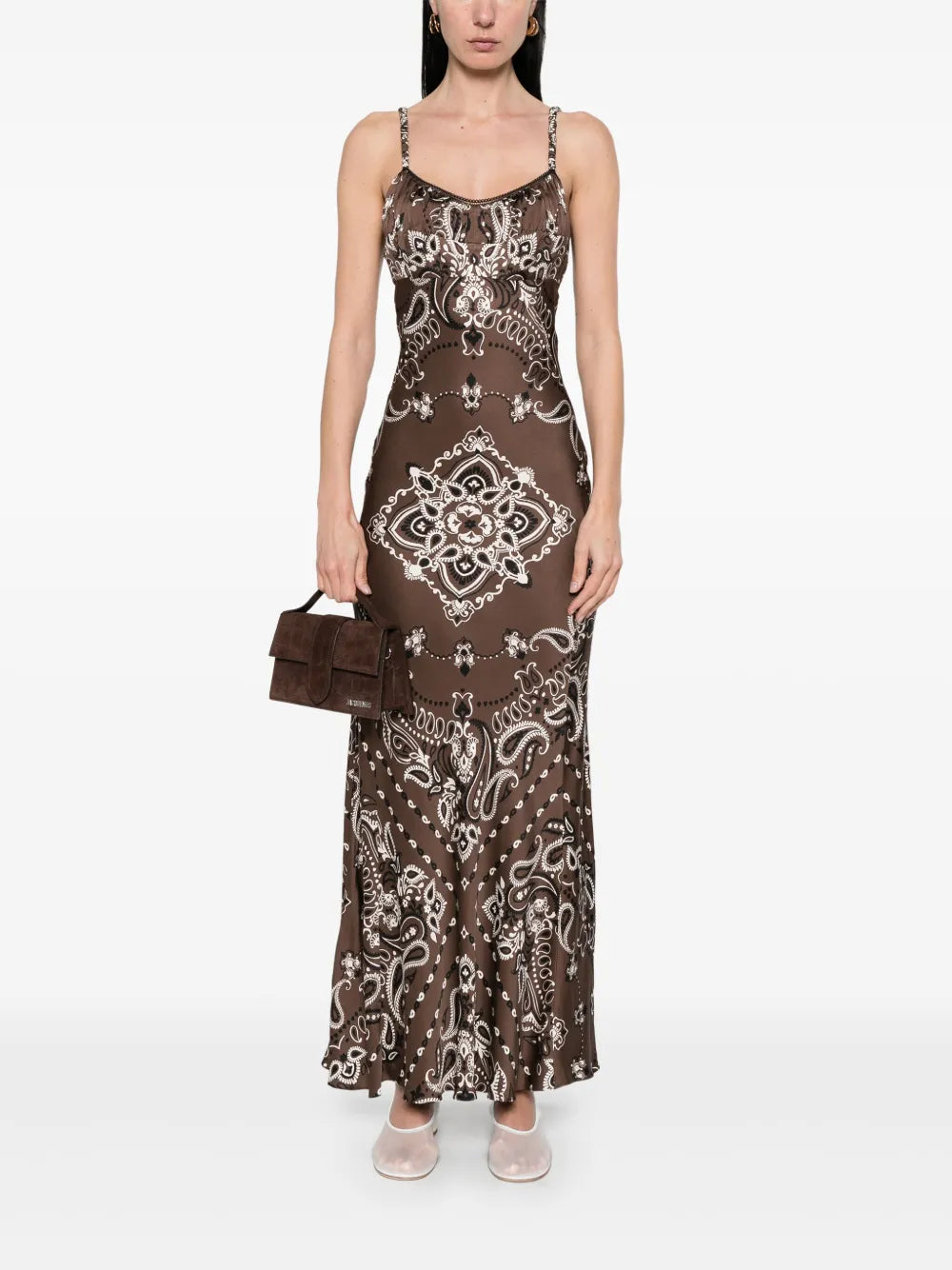 Bandana-Print Maxi Dress