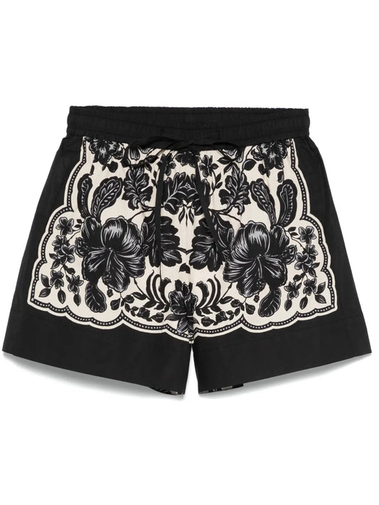 Floral-Print Shorts