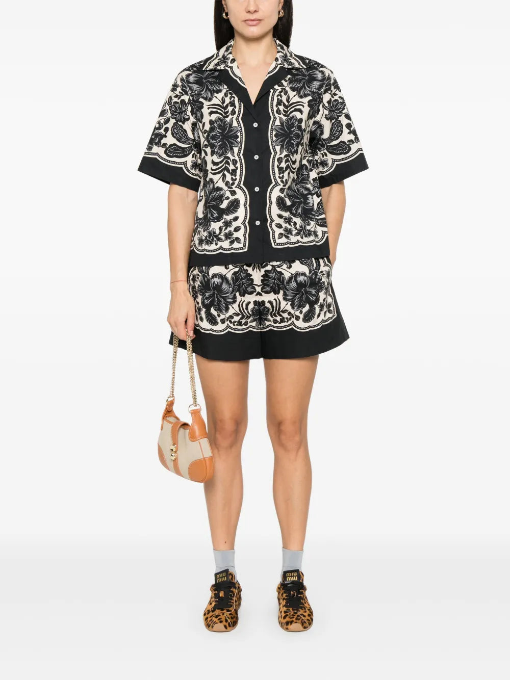 Floral-Print Shorts