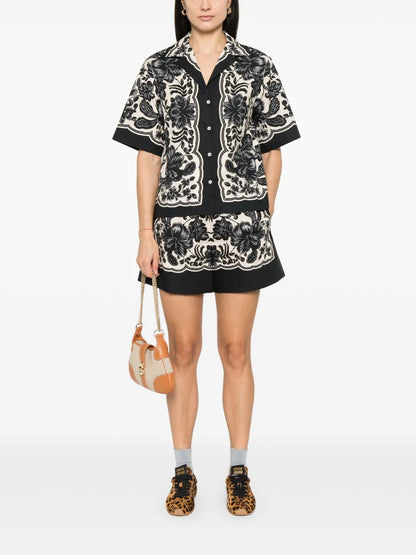 Floral-Print Shorts