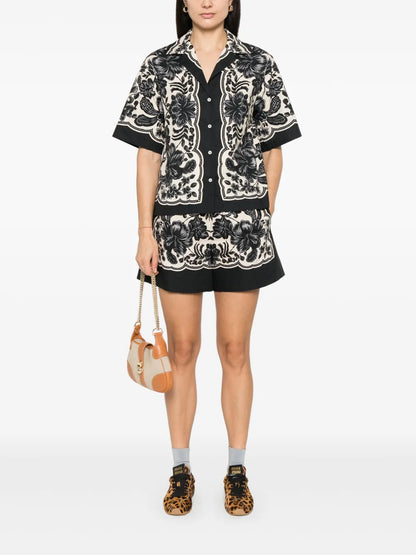 Floral-Print Shirt