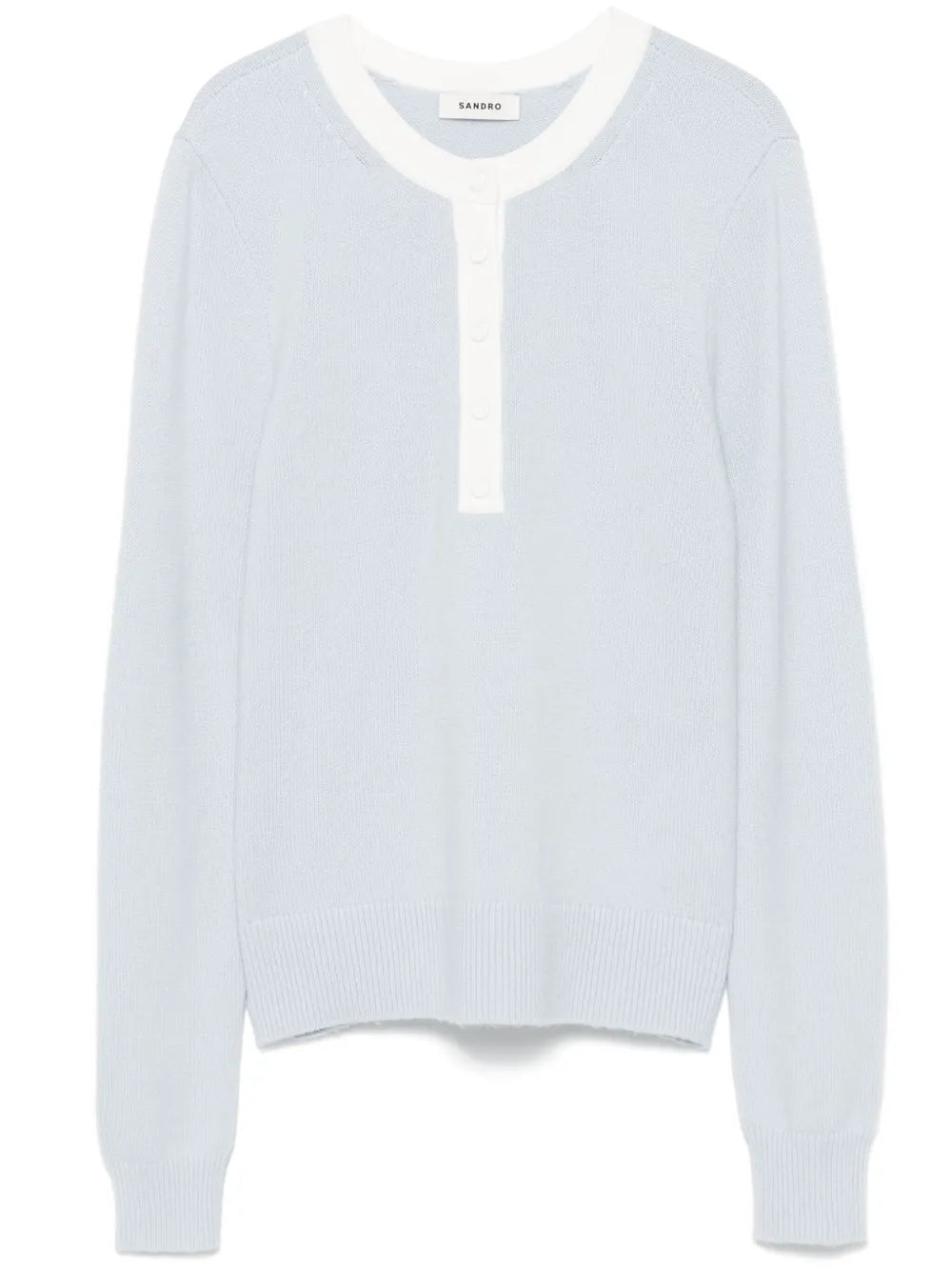 Henley-Neck Sweater