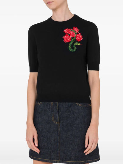 Virgin Wool Knitted Top