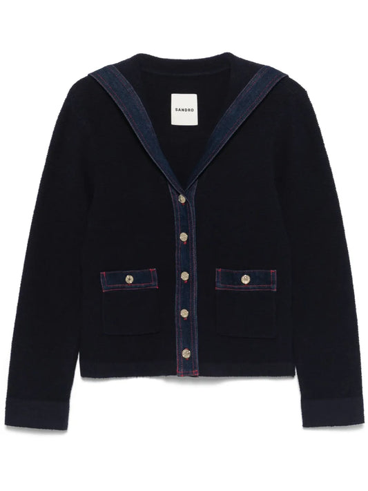 Sailor-Collar Cardigan