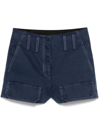 Faux Pocket-Detail Shorts