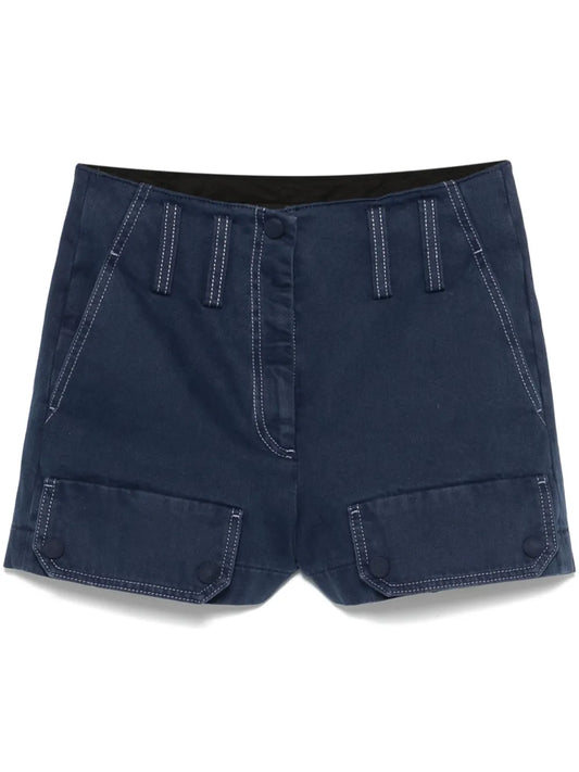 Faux Pocket-Detail Shorts