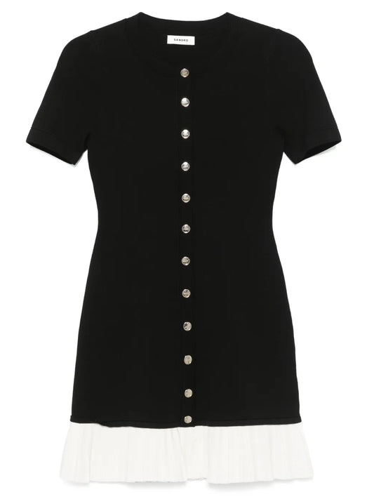 Pleated Mini Dress
