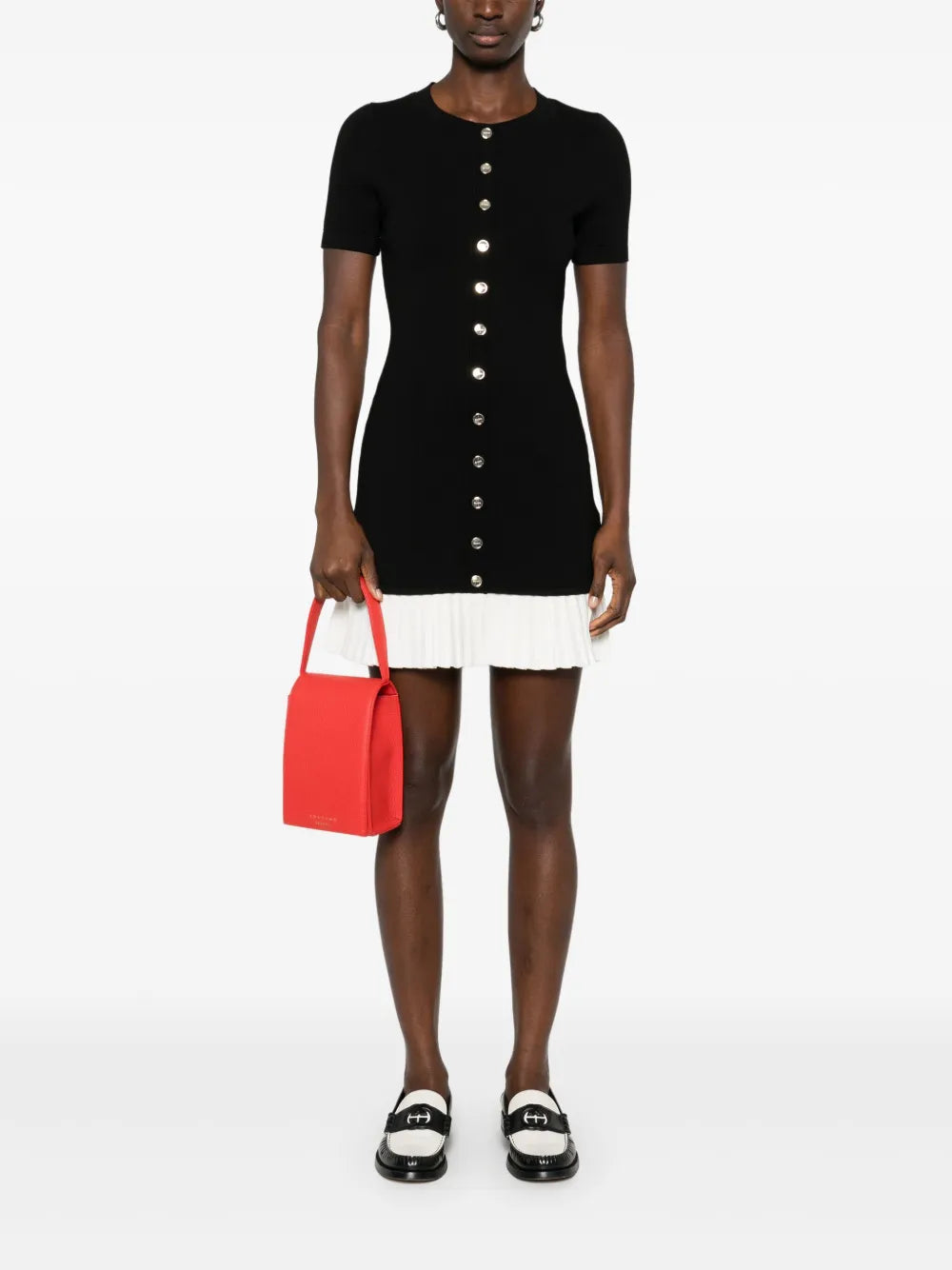 Pleated Mini Dress