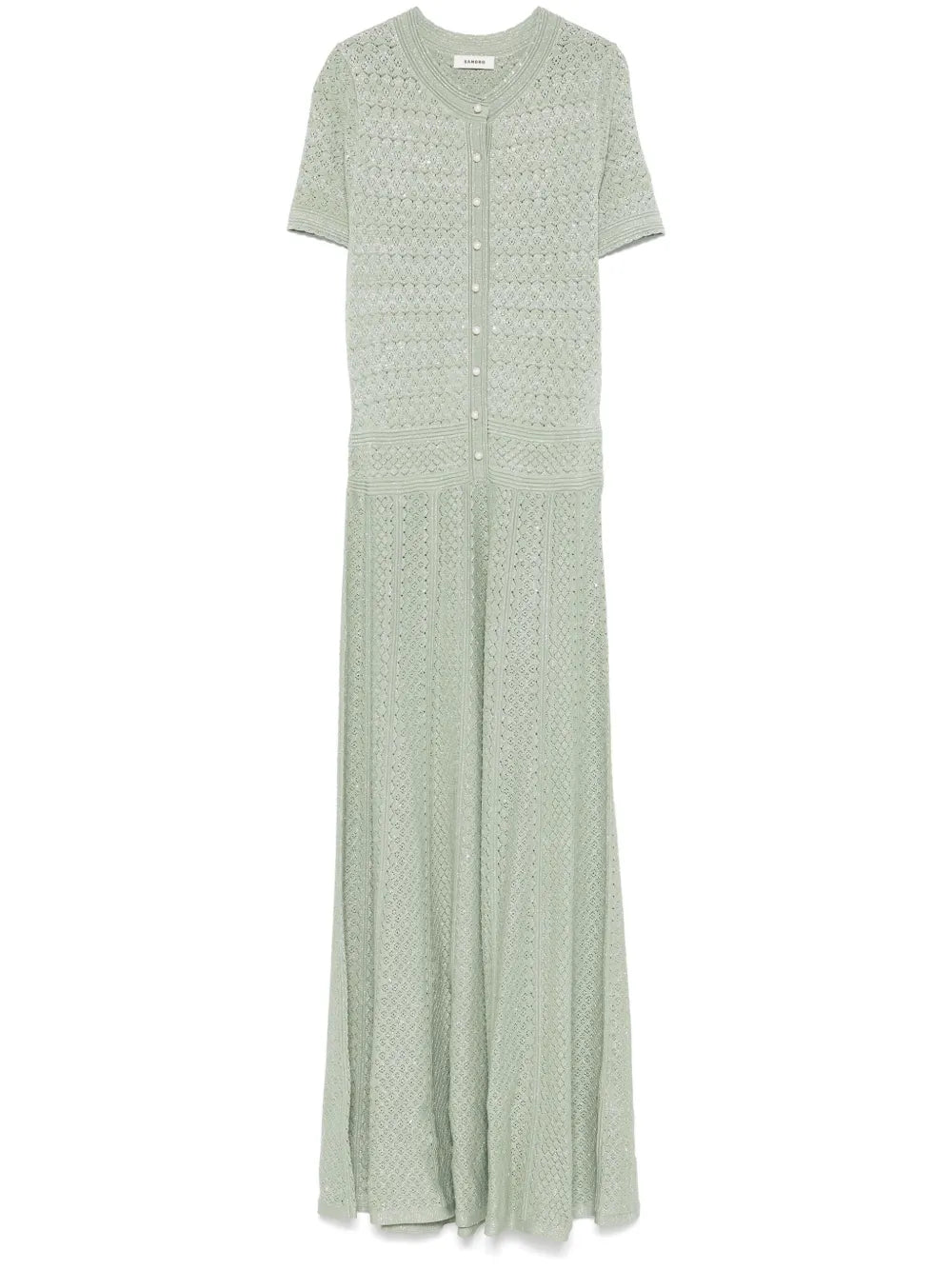 Open-Knit Maxi Dress
