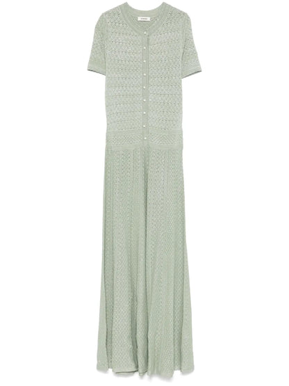 Open-Knit Maxi Dress
