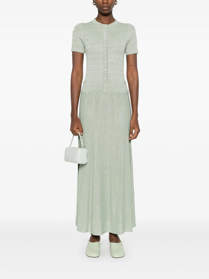 Open-Knit Maxi Dress