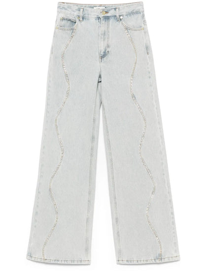 Sequin-Embellished Jeans