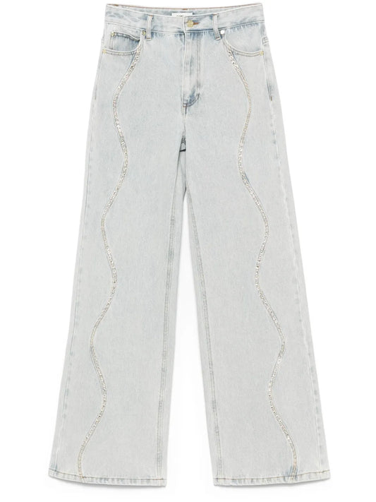 Sequin-Embellished Jeans
