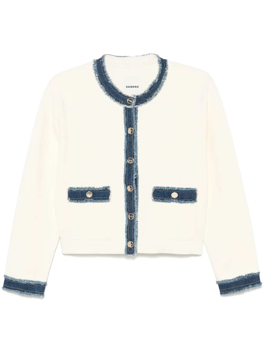 Denim-Trim Jacket