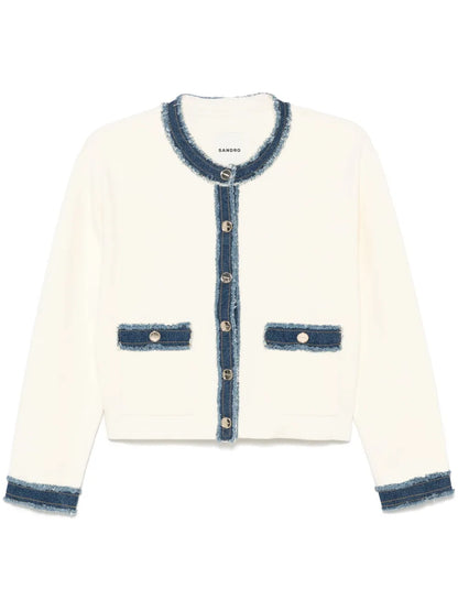 Denim-Trim Jacket