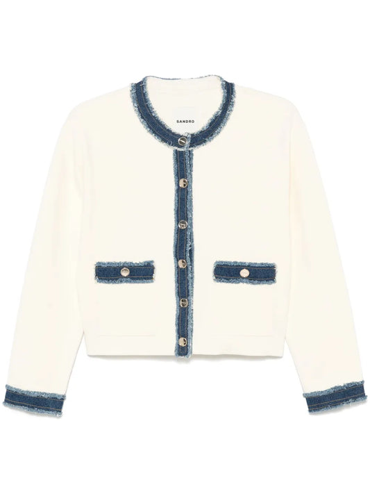 Denim-Trim Jacket