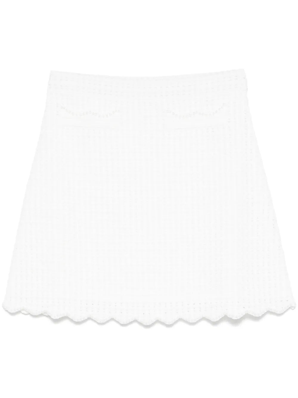 Open-Knit Mini Skirt