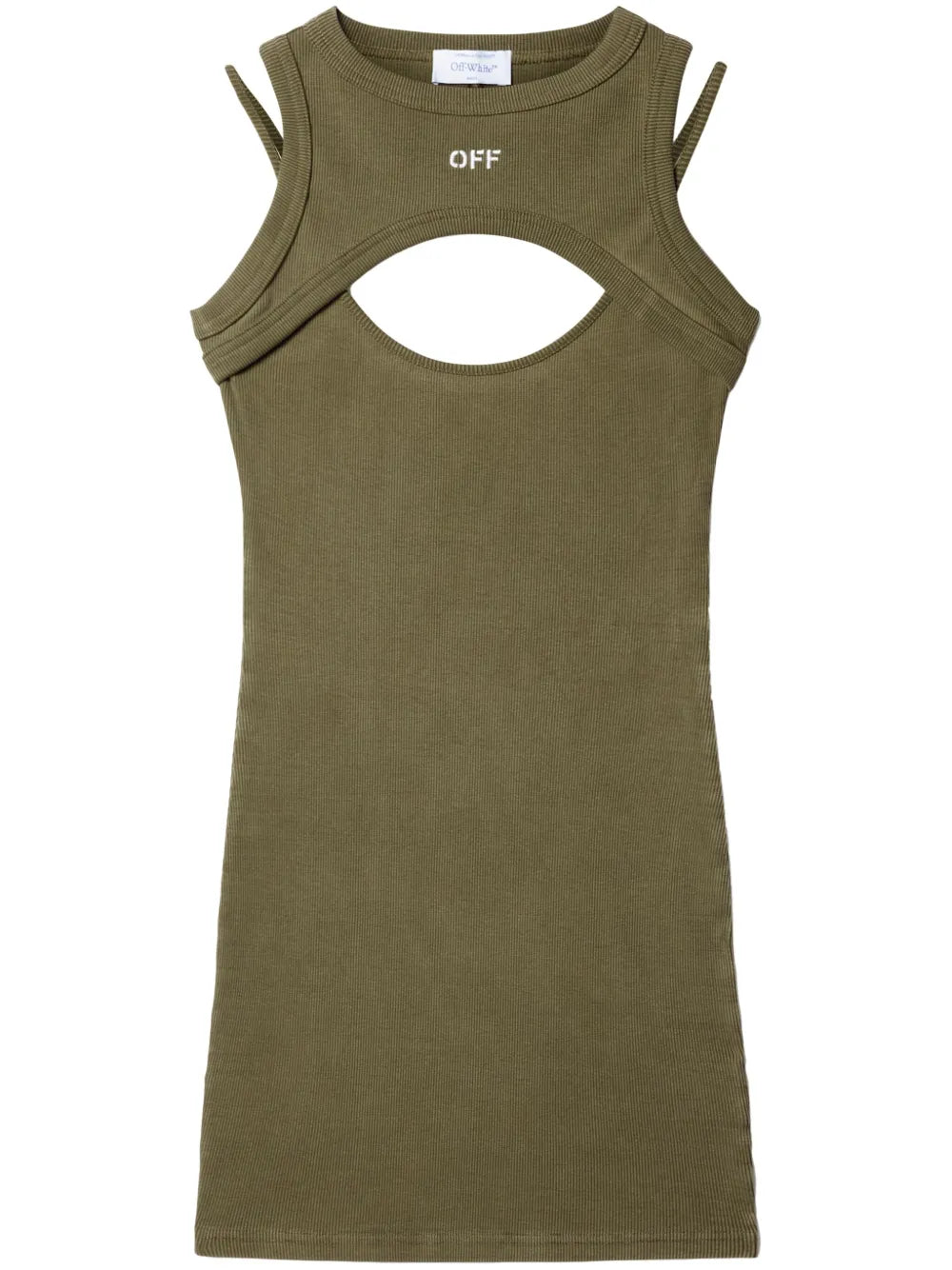 Ribbed Cut-Out Dress